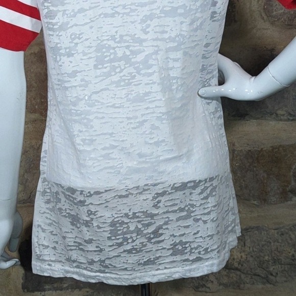 Pel‎ Industries Top Raglan Sleeve Burn Out Munster Mustangs Woman's Size Large - Picture 7 of 11